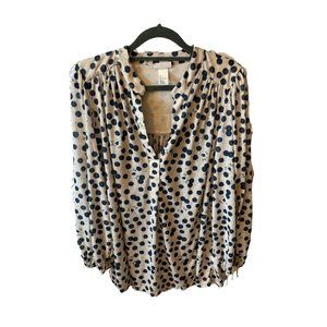 HM X Anna Glover Women’s Blouse Polka Dot Size L